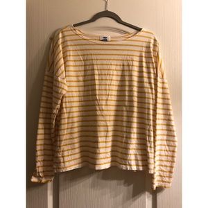 Yellow Striped Old Navy Top